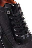 Men's Black Lace-up Leather Sneaker | Derimod