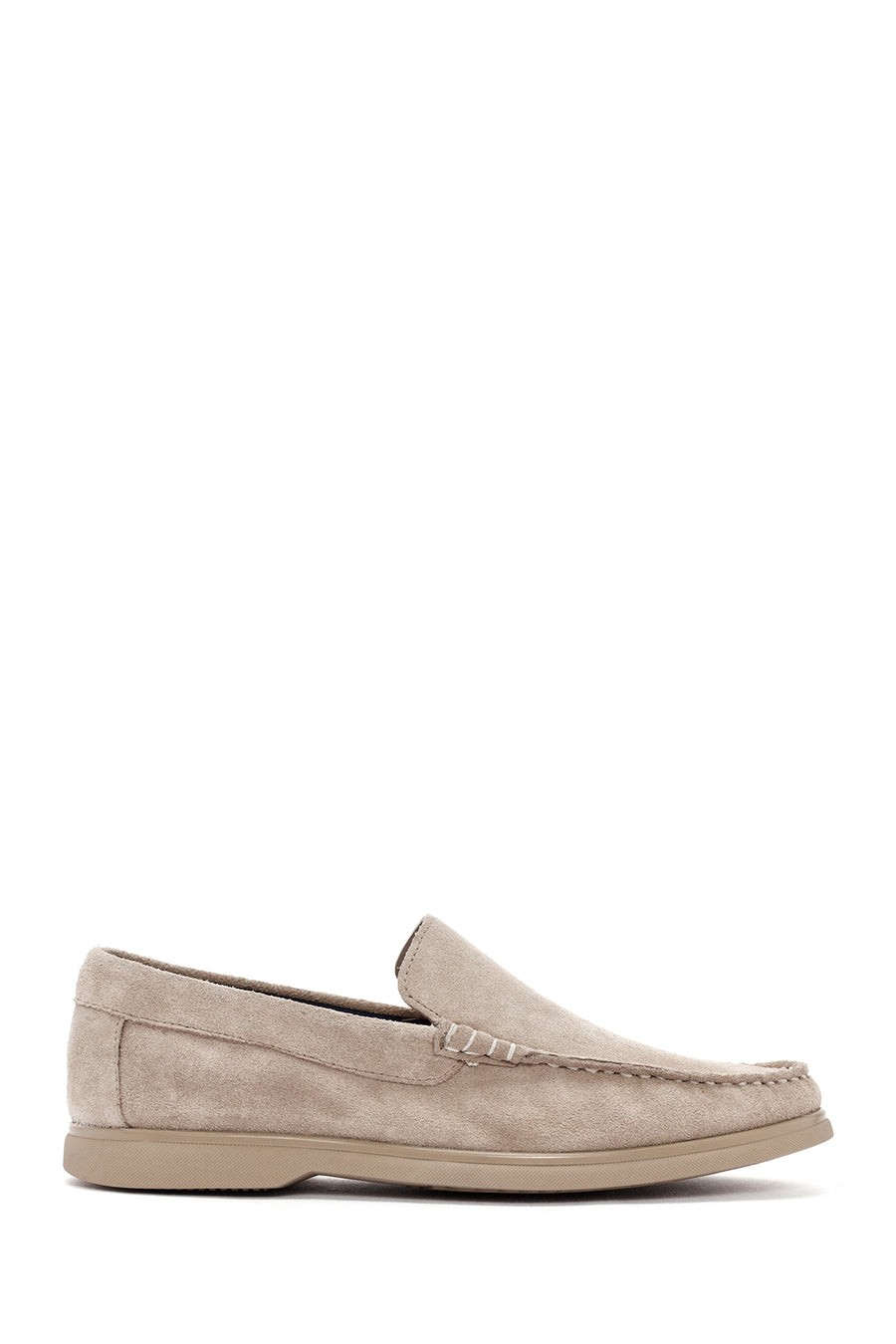 Derimod Fly Erkek Bej Süet Deri Loafer 24SFD631710 | Derimod