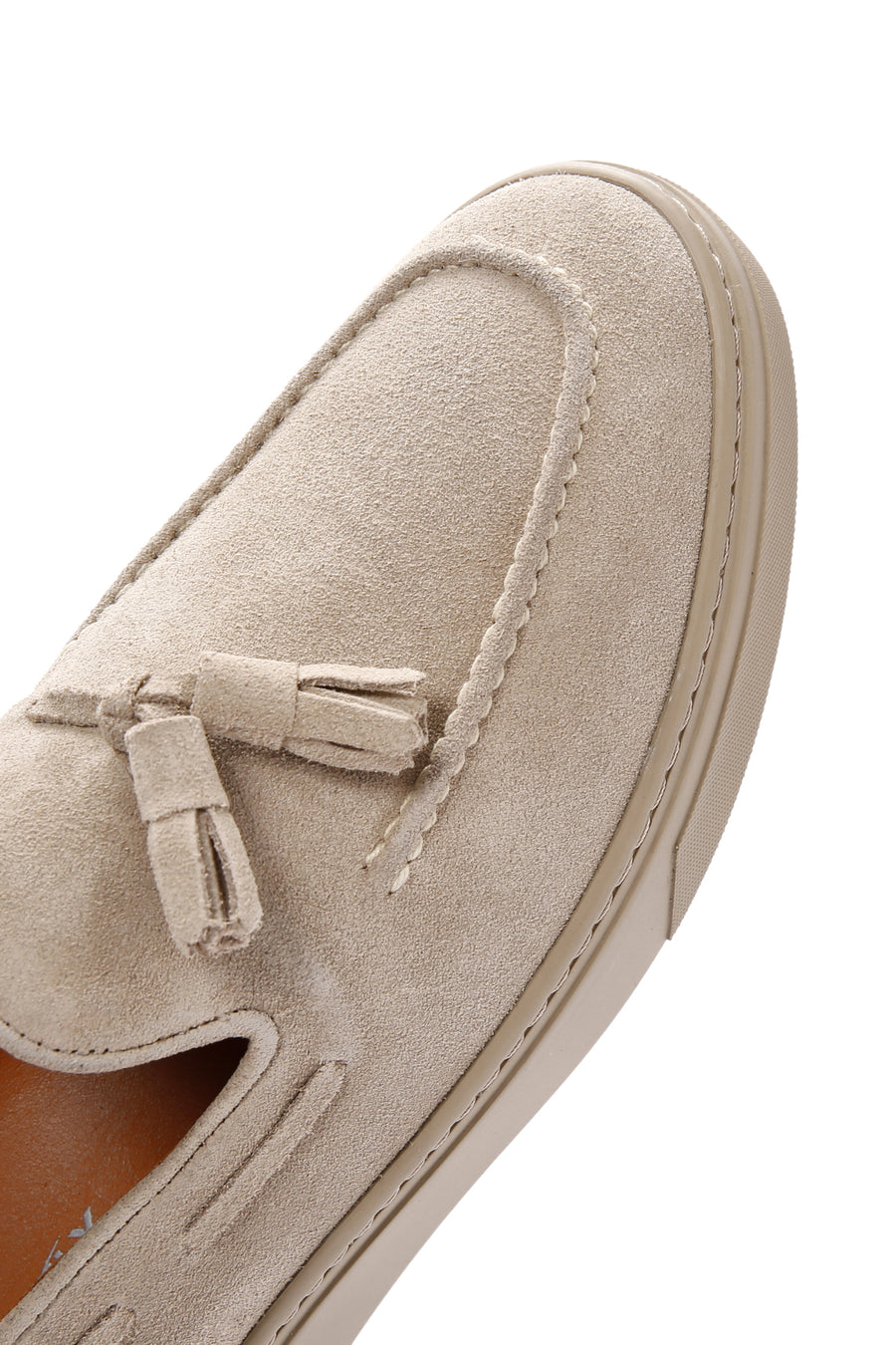 Derimod Fly Men's Beige Suede Leather Casual Loafer