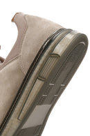 Erkek Bej Bağcıklı Süet Deri Sneaker | Derimod