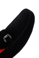 Erkek Siyah Süet Deri Loafer | Derimod