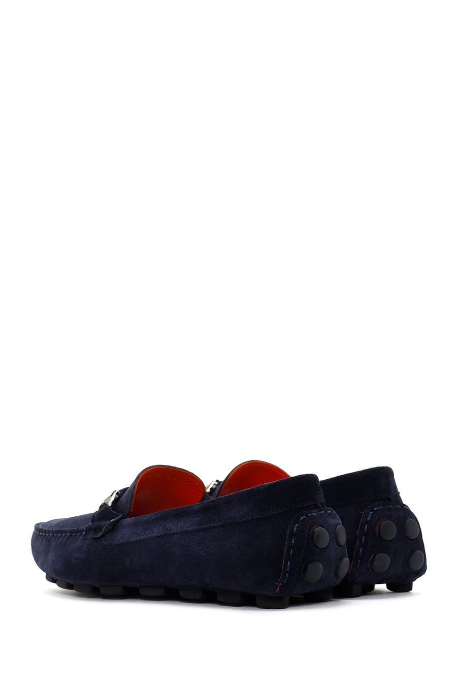 Men's Navy Blue Suede Leather Loafer