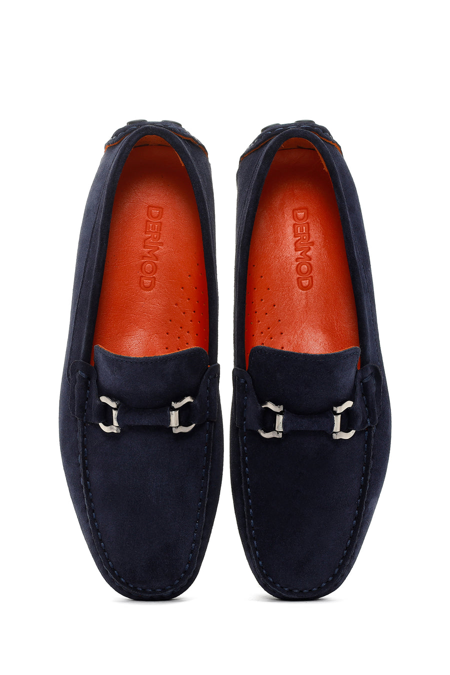 Men's Navy Blue Suede Leather Loafer