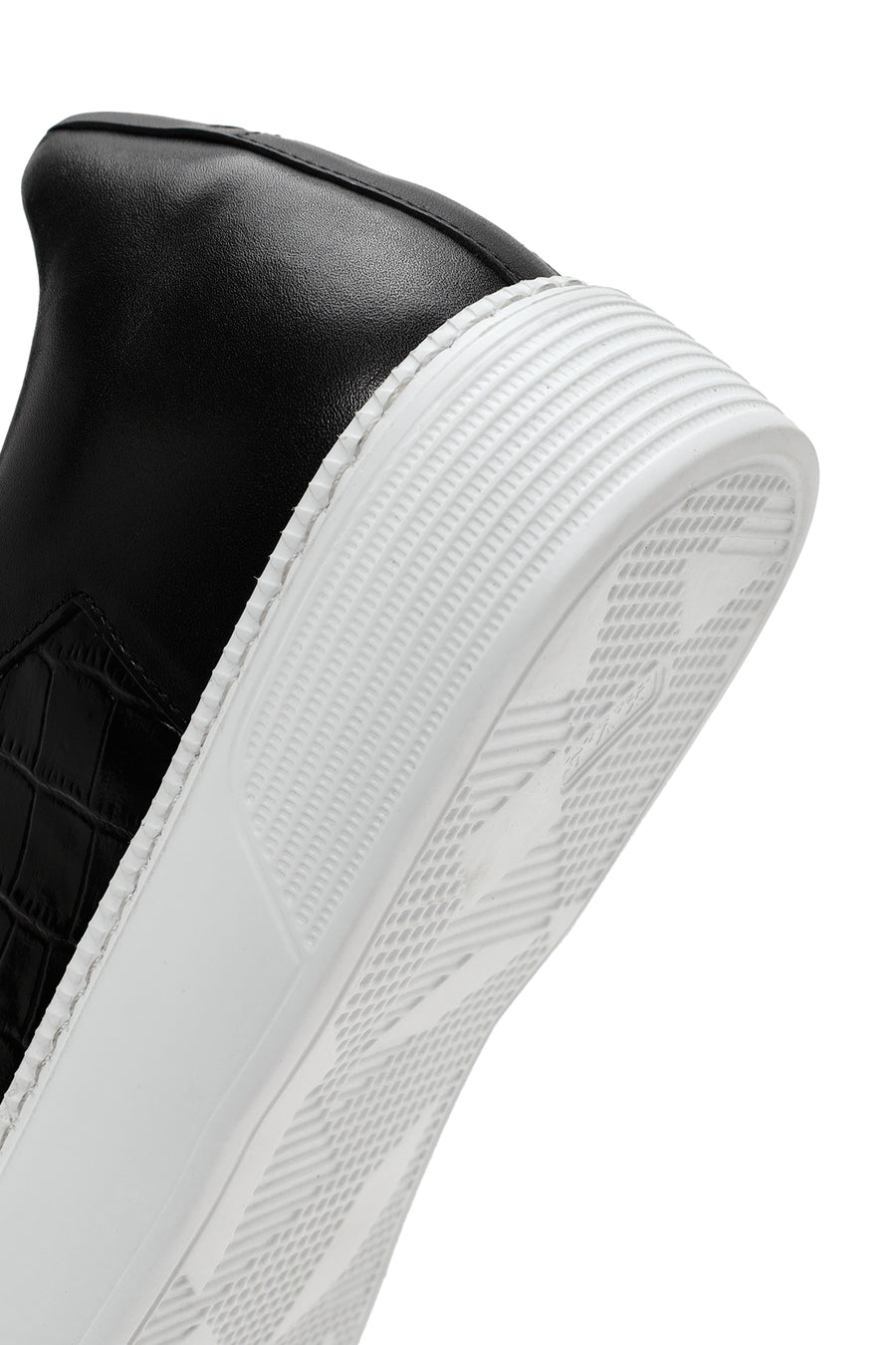 Men's Black Crocodile Leather Sneaker