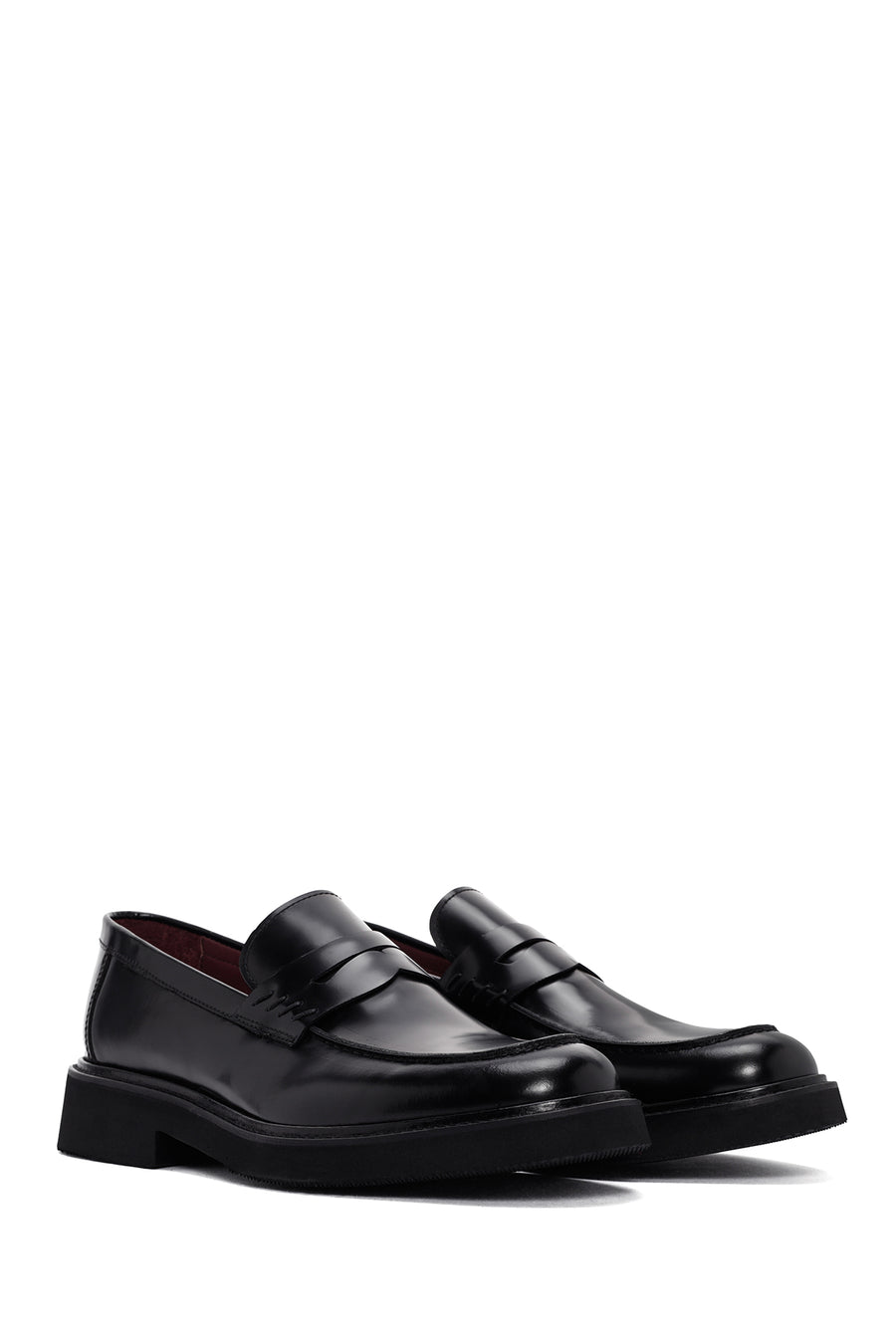 Erkek Siyah Deri Klasik Loafer