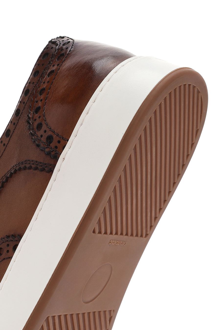 Men's Tan Lace-Up Leather Casual Shoes