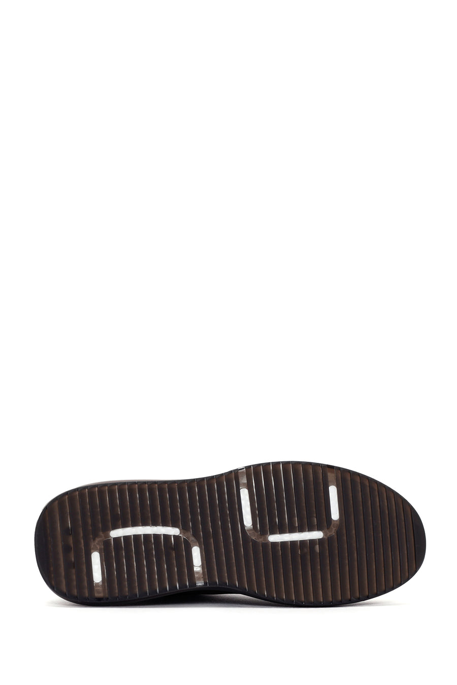 Men's Navy Blue Lace-Up Leather Sneaker