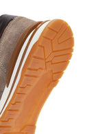 Men's Mink Lace-Up Suede Leather Sneaker | Derimod