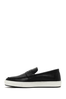 Erkek Siyah Deri Casual Loafer | Derimod