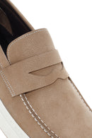 Erkek Kum Nubuk Deri Casual Loafer | Derimod