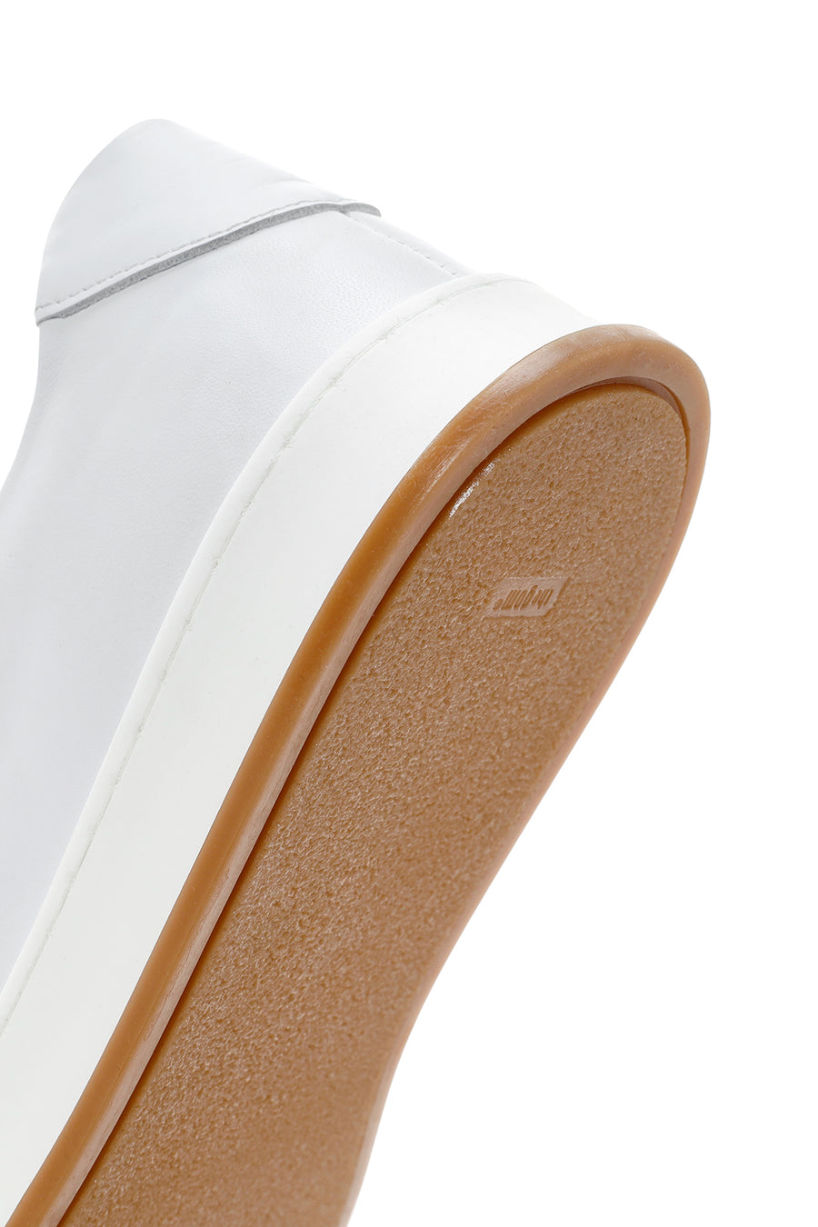 Erkek Beyaz Bağcıklı Deri Sneaker