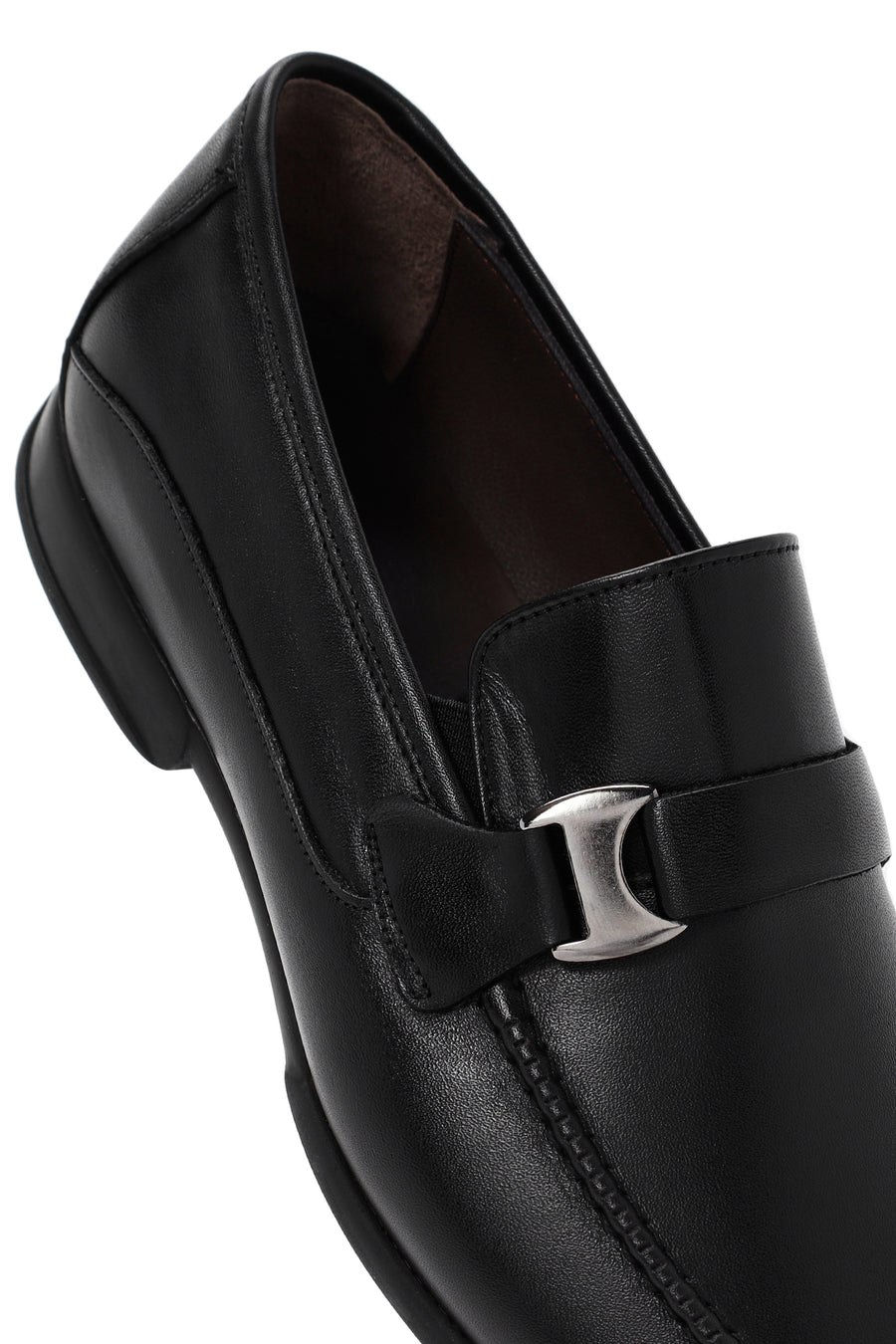 Erkek Siyah Deri Klasik Loafer