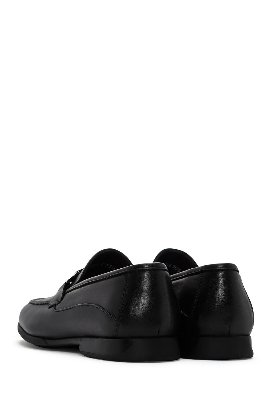 Erkek Siyah Deri Klasik Loafer