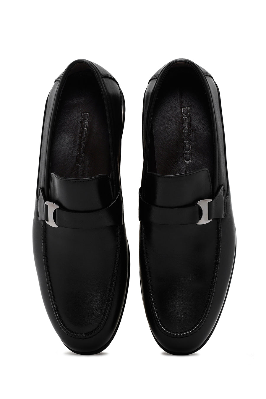 Erkek Siyah Deri Klasik Loafer