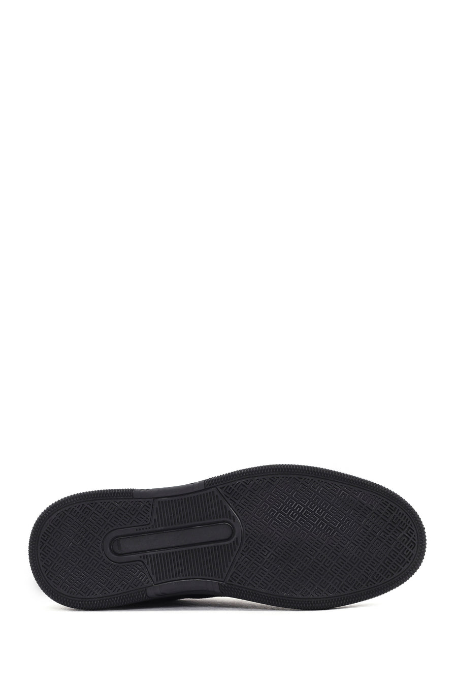 Men's Black Lace-Up Suede Leather Sneaker