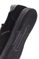 Men's Black Lace-Up Suede Leather Sneaker | Derimod