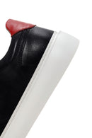 Men's Black Thick Sole Lace Up Leather Sneaker | Derimod