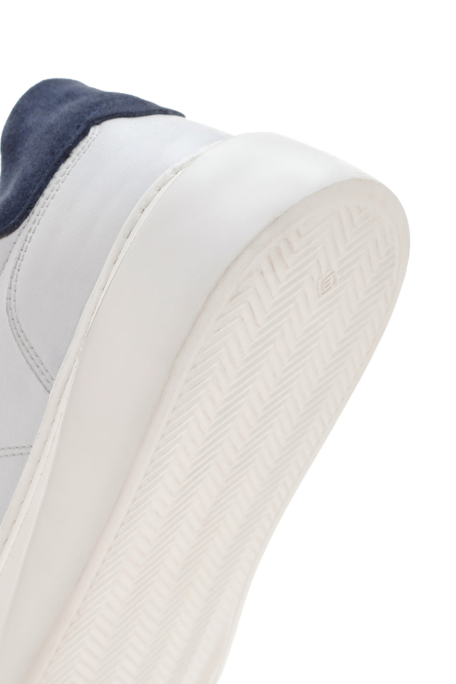 Erkek Beyaz Bağcıklı Deri Sneaker
