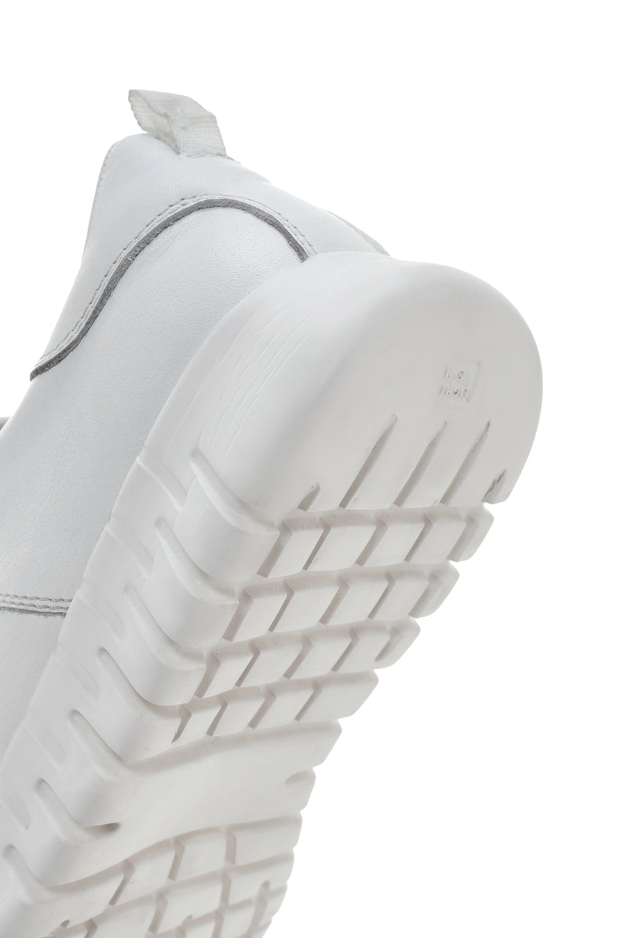 Erkek Beyaz Bağcıklı Deri Sneaker