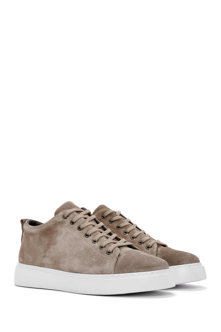 Men's Mink Lace-up Suede Leather Sneaker