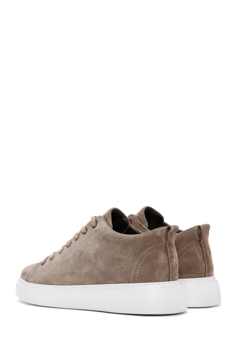 Men's Mink Lace-up Suede Leather Sneaker