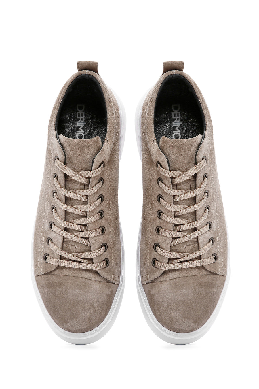 Men's Mink Lace-up Suede Leather Sneaker