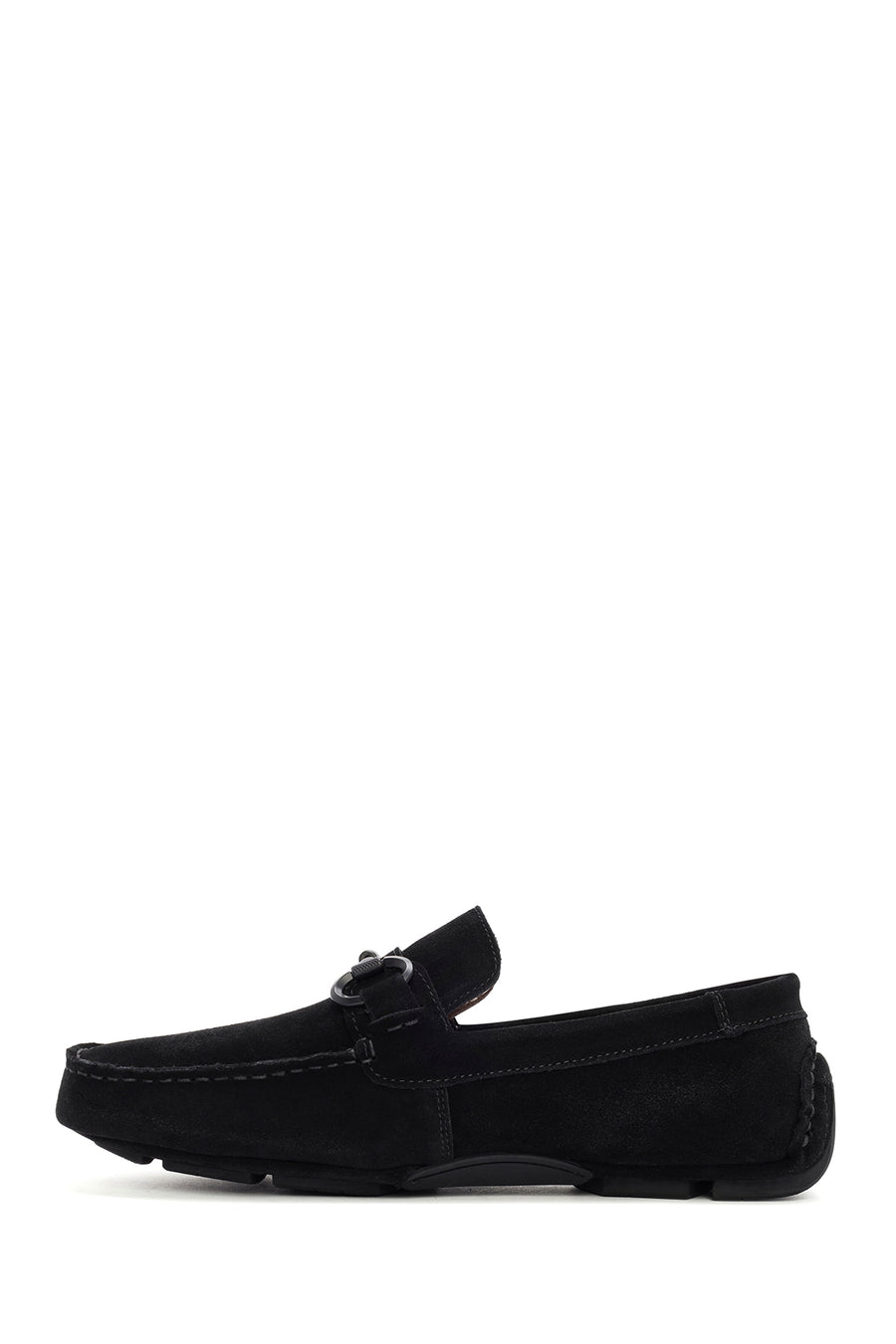 Men's Black Suede Leather Casual Loafer