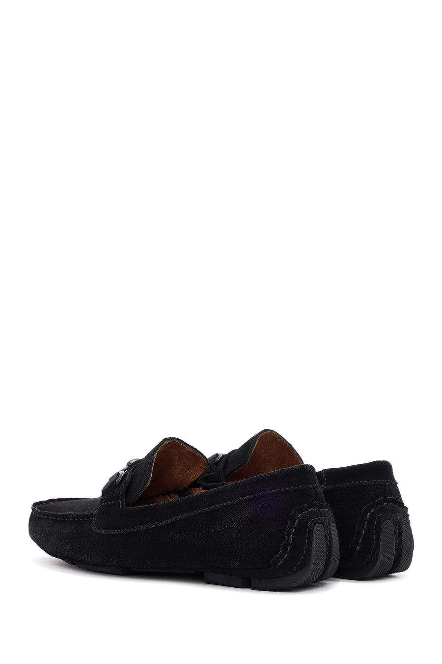 Men's Black Suede Leather Casual Loafer