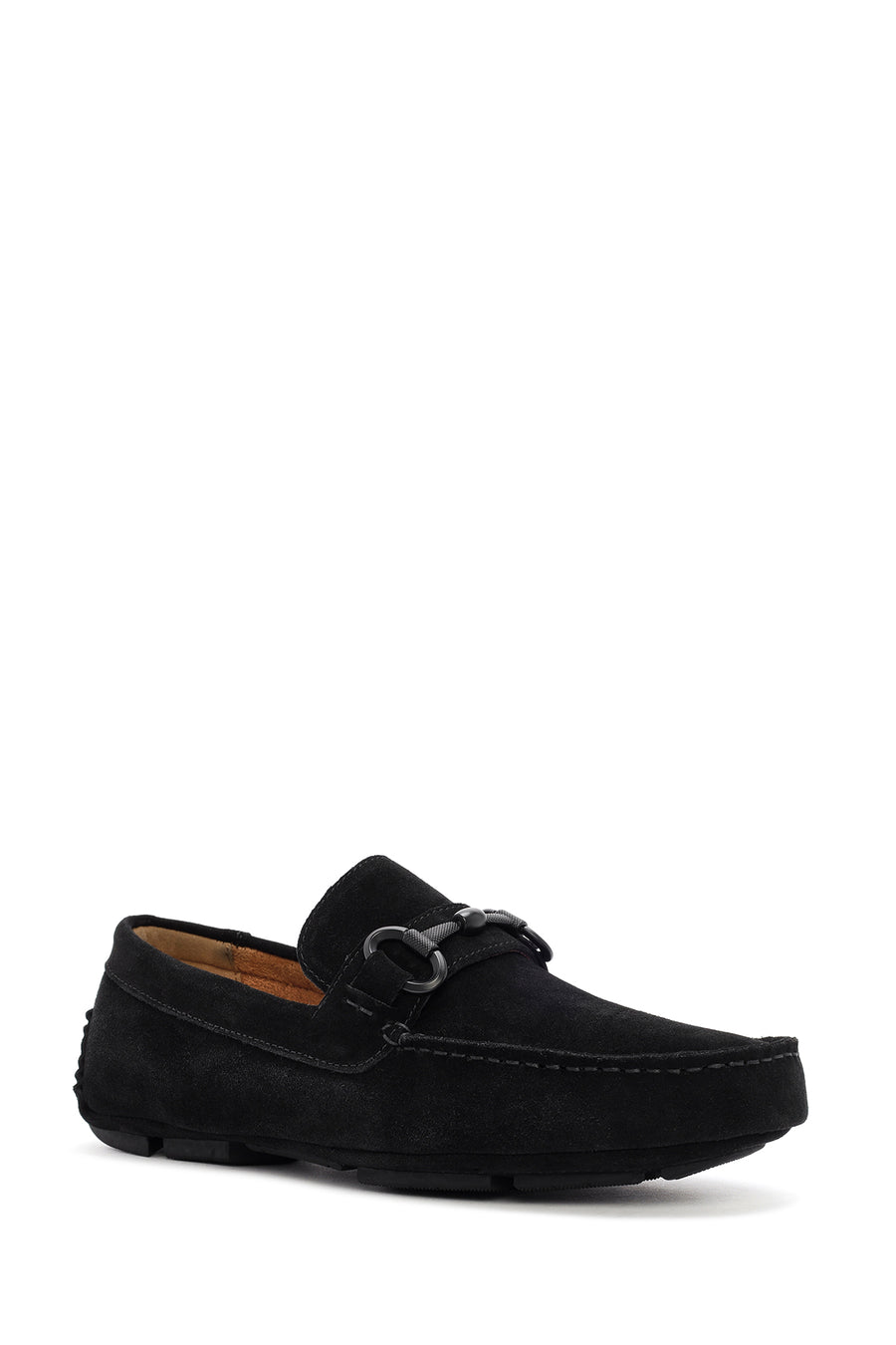 Men's Black Suede Leather Casual Loafer