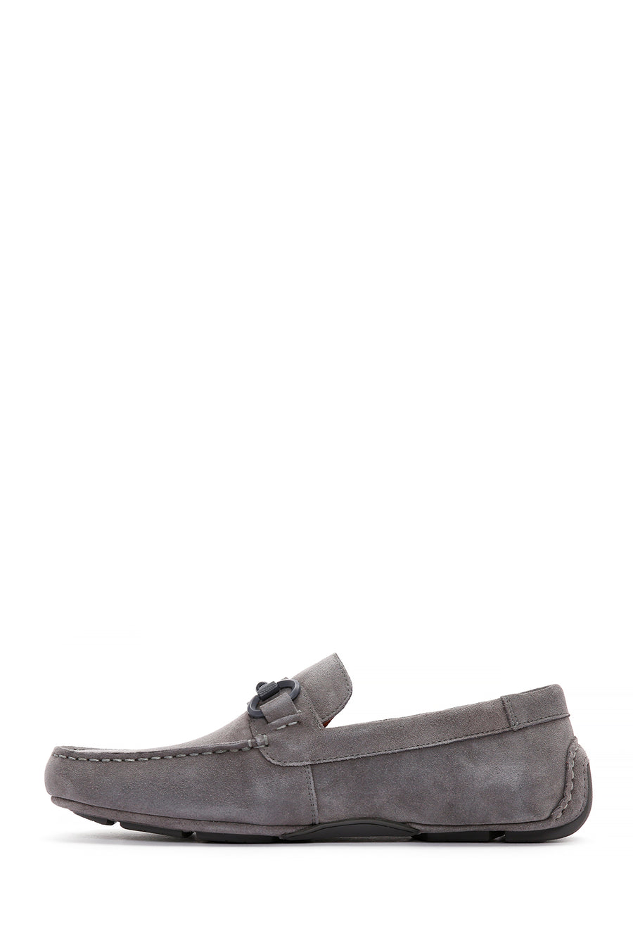 Men's Gray Suede Leather Casual Loafer