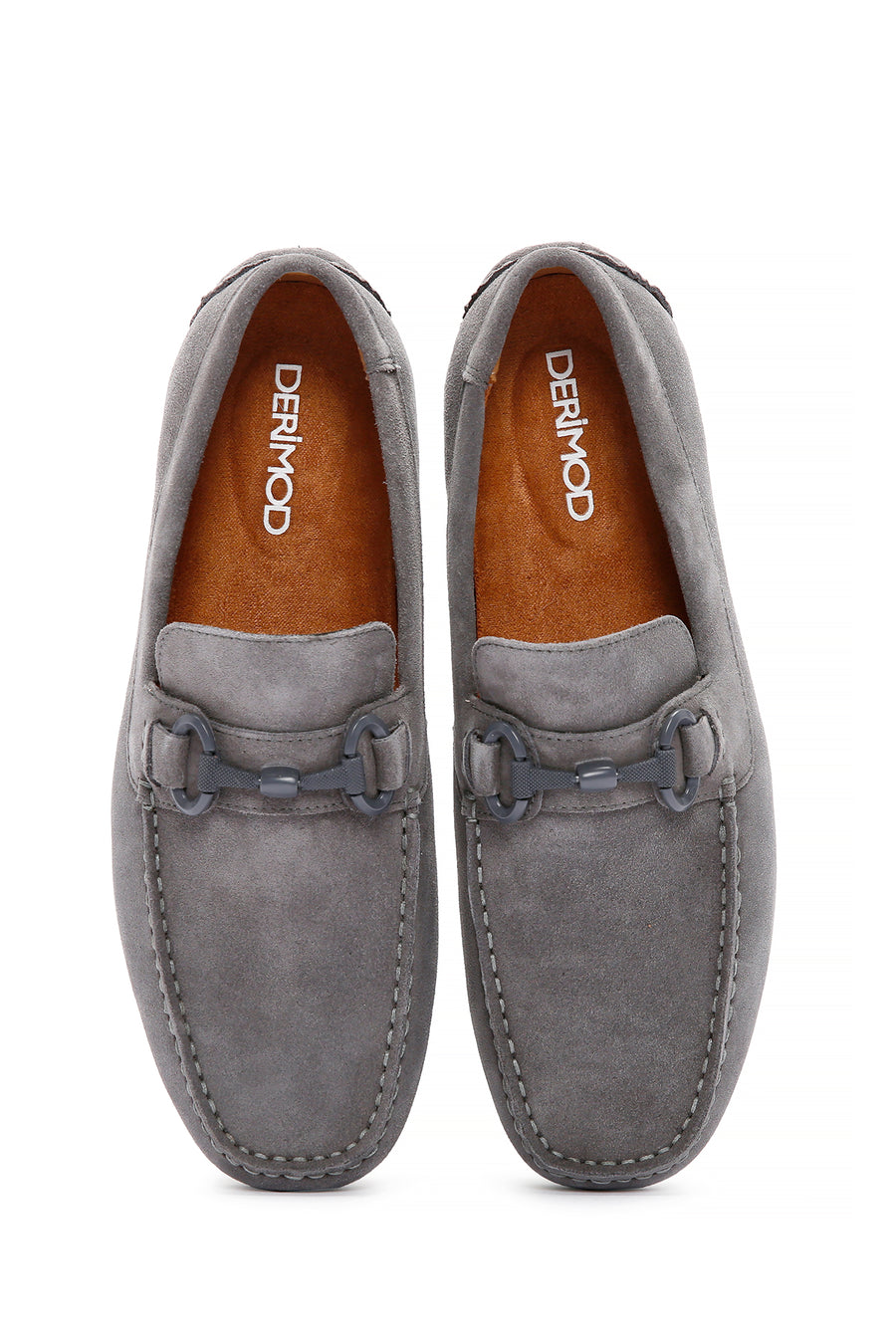 Men's Gray Suede Leather Casual Loafer