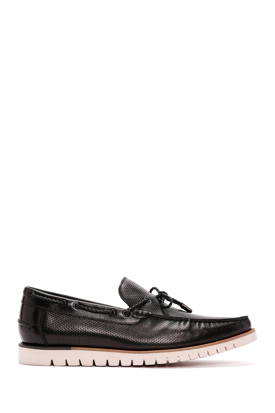 Derimod Fly Men's Black Leather Casual Loafer 24SFD6914DI | Derimod