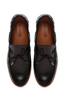 Derimod Fly Men's Black Leather Casual Loafer | Derimod