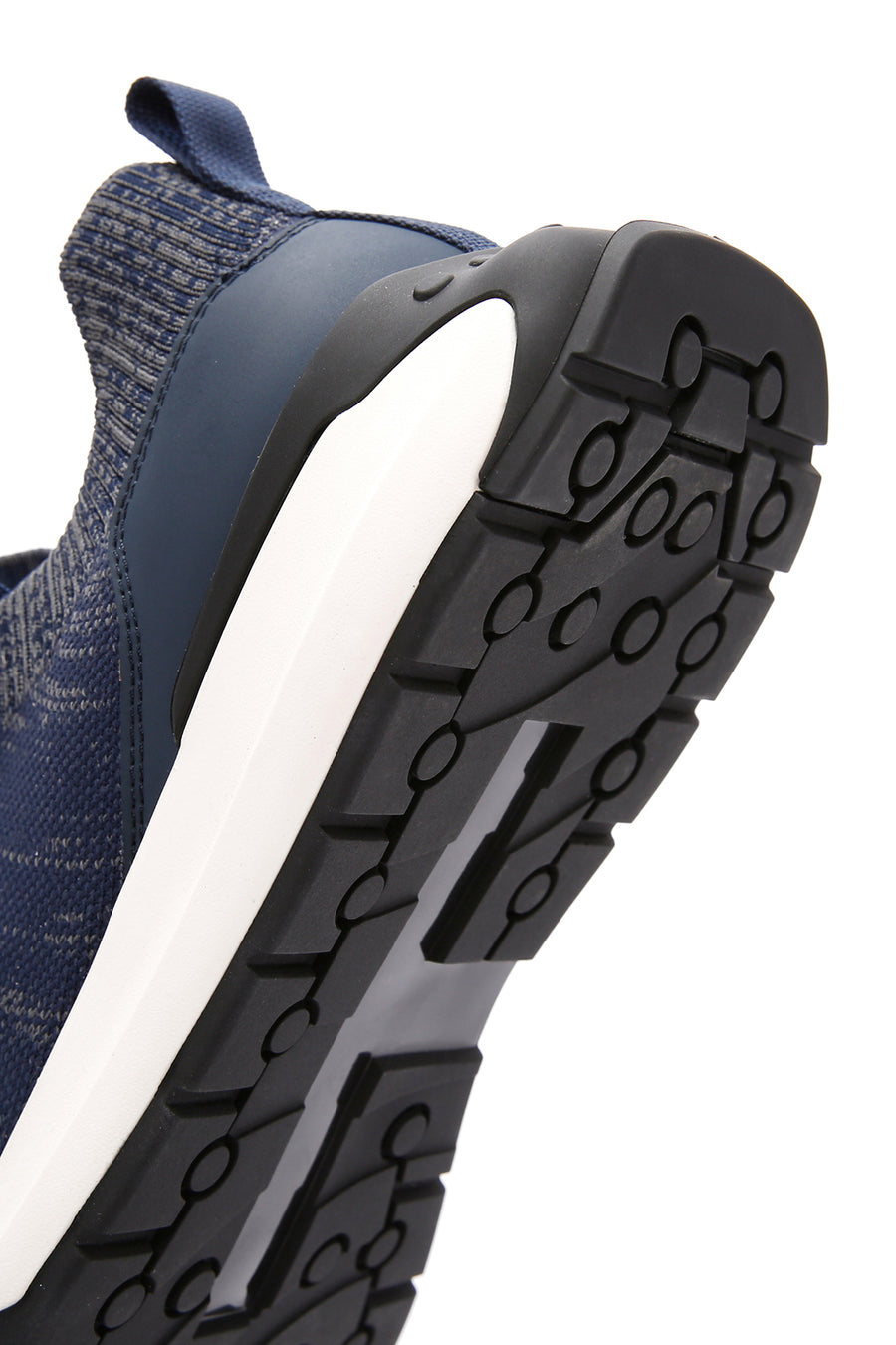 Derimod Zero Men's Blue Lace-Up Thick Sole Fabric Sneaker