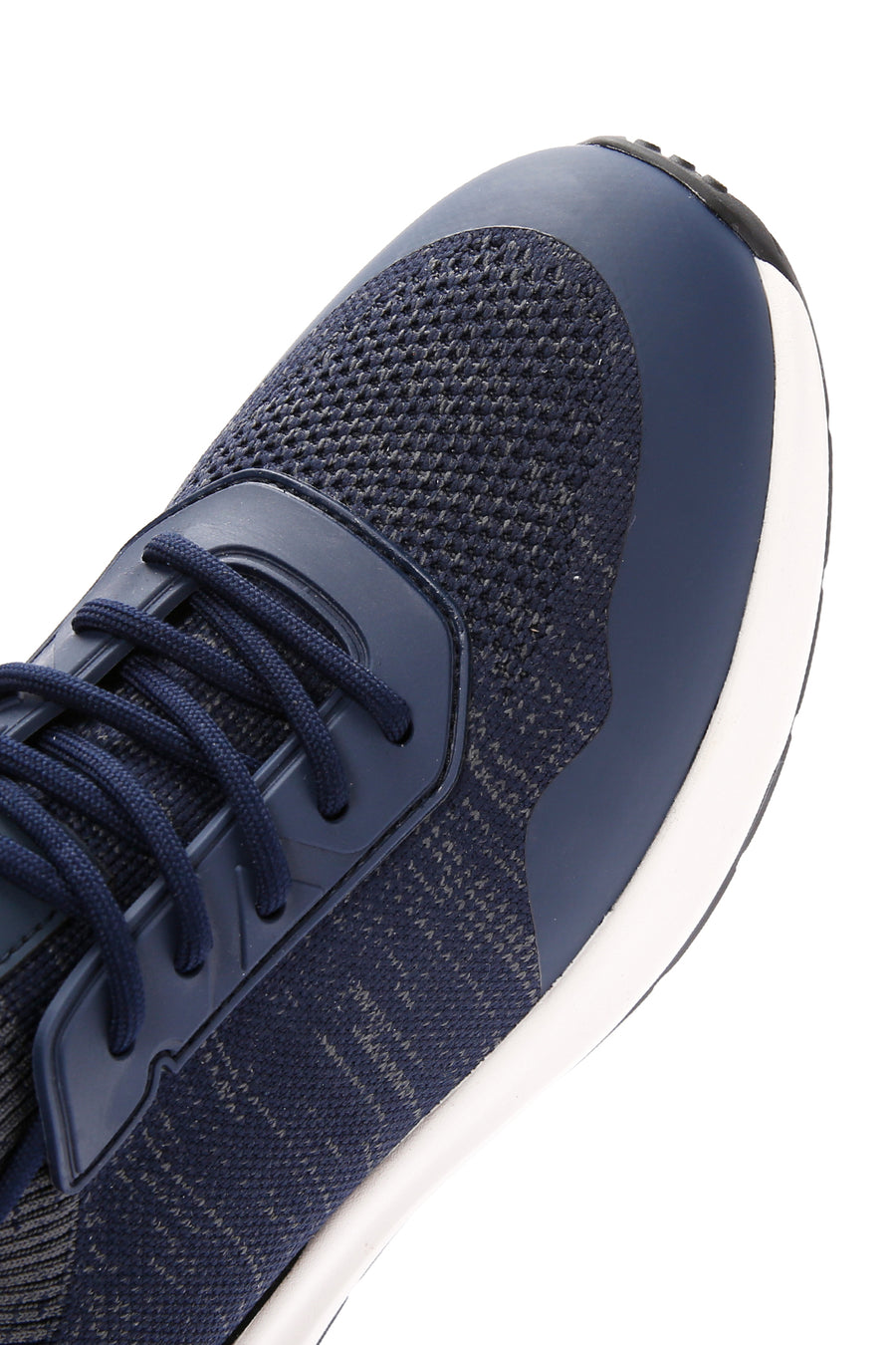 Derimod Zero Men's Blue Lace-Up Thick Sole Fabric Sneaker