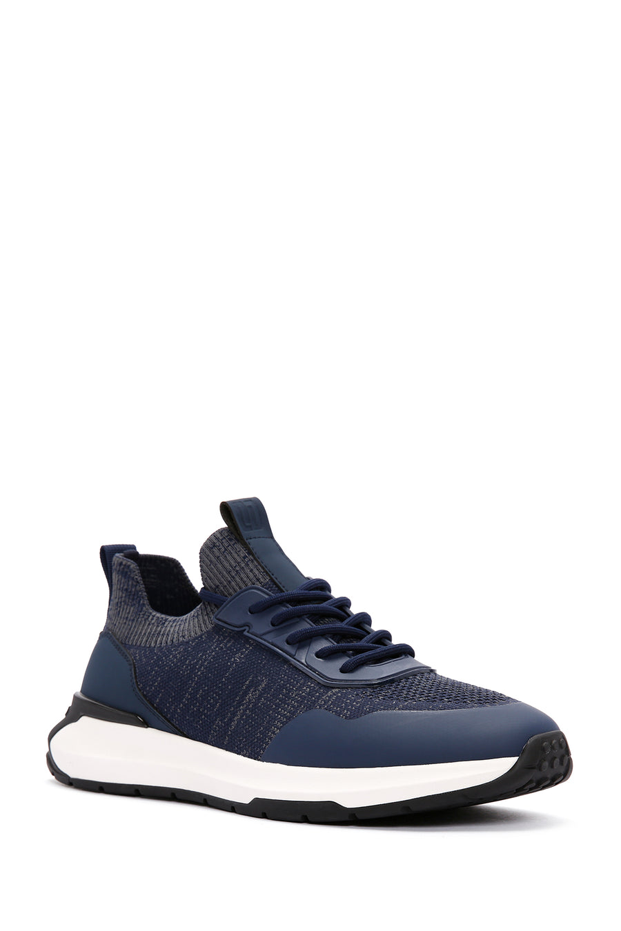 Derimod Zero Men's Blue Lace-Up Thick Sole Fabric Sneaker