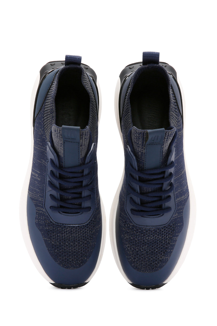 Derimod Zero Men's Blue Lace-Up Thick Sole Fabric Sneaker