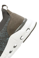 Derimod Zero Men's Beige Thick-Soled Lace-Up Fabric Sneakers | Derimod