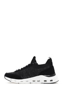 Derimod Zero Men's Black Thick-Soled Laced Fabric Sneaker | Derimod