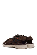 
Men's Brown Strapped Nubuck Leather Casual Sandal
 | Derimod