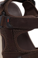 
Men's Brown Strapped Nubuck Leather Casual Sandal
 | Derimod