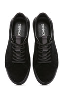 Men's Black Lace-up Leather Sneaker | Derimod
