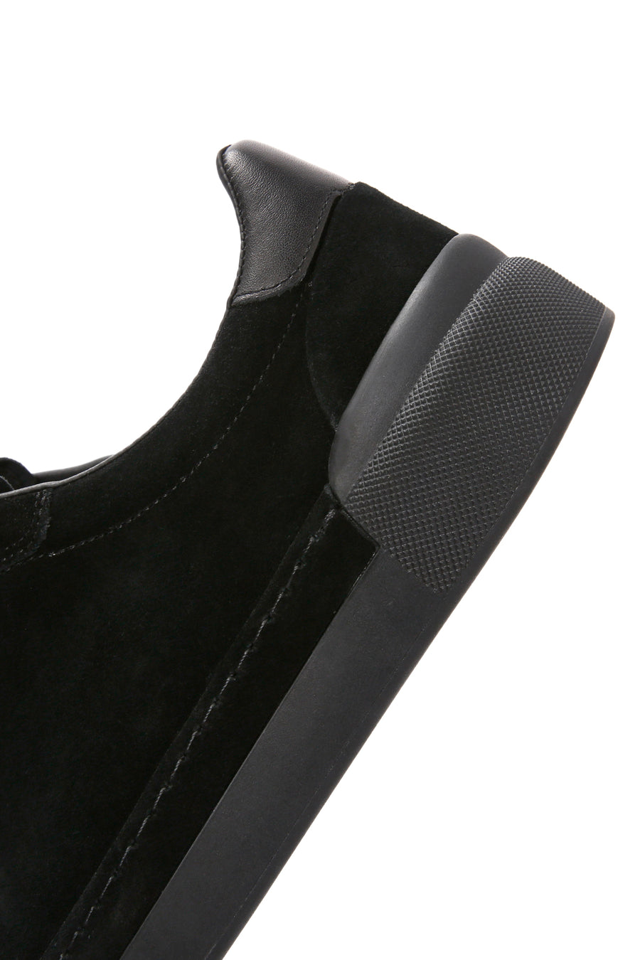 Men's Black Lace-up Leather Sneaker