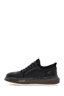 
Men's Black Thick Sole Lace-Up Leather Sneaker
 | Derimod