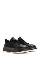 
Men's Black Thick Sole Lace-Up Leather Sneaker
 | Derimod