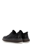 
Men's Black Thick Sole Lace-Up Leather Sneaker
 | Derimod