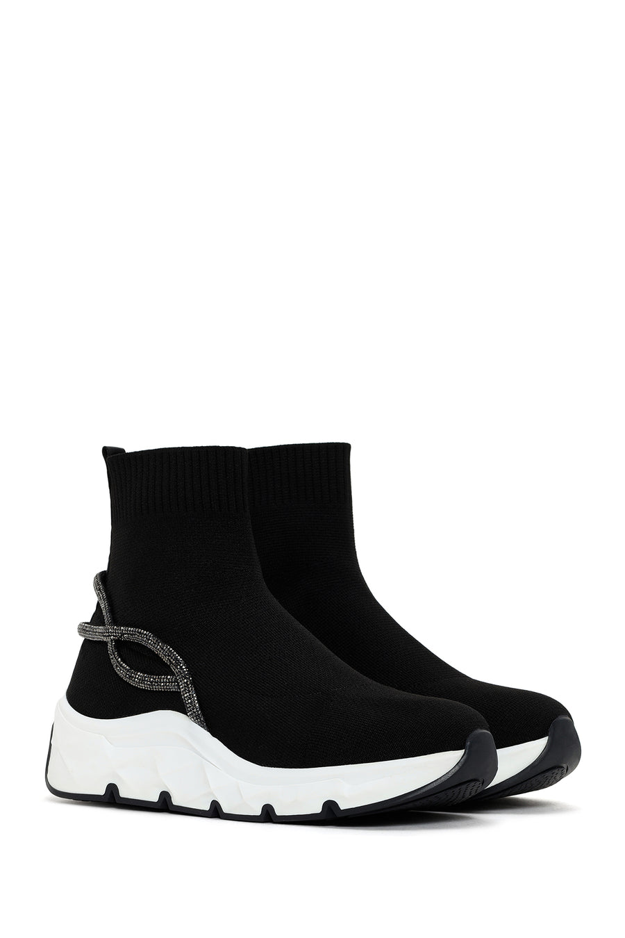 Derimod Zero Women's Black Stone High Top Sneaker
