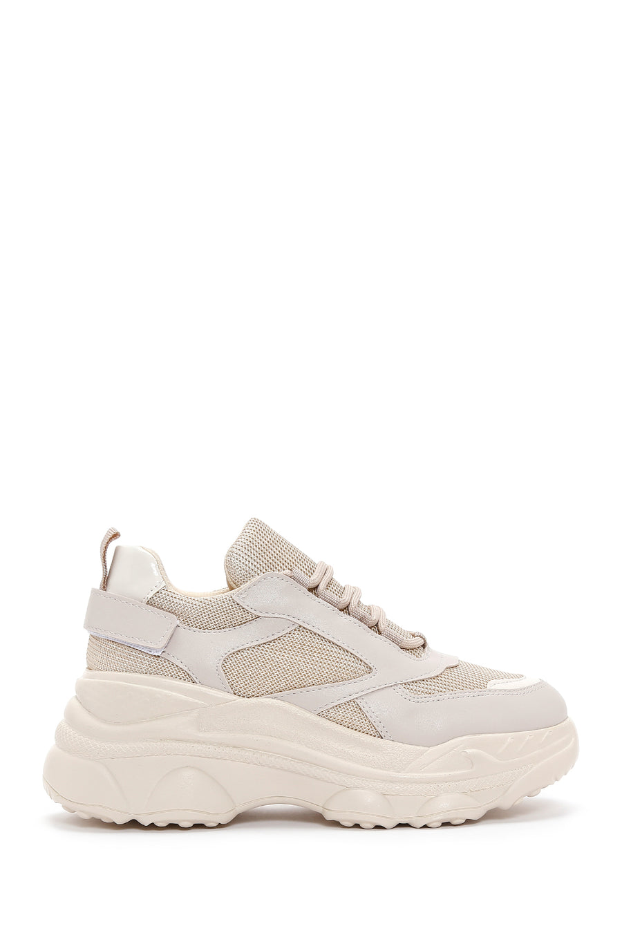Kadın Bej Kalın Tabanlı Sneaker 24SFE210014 | Derimod