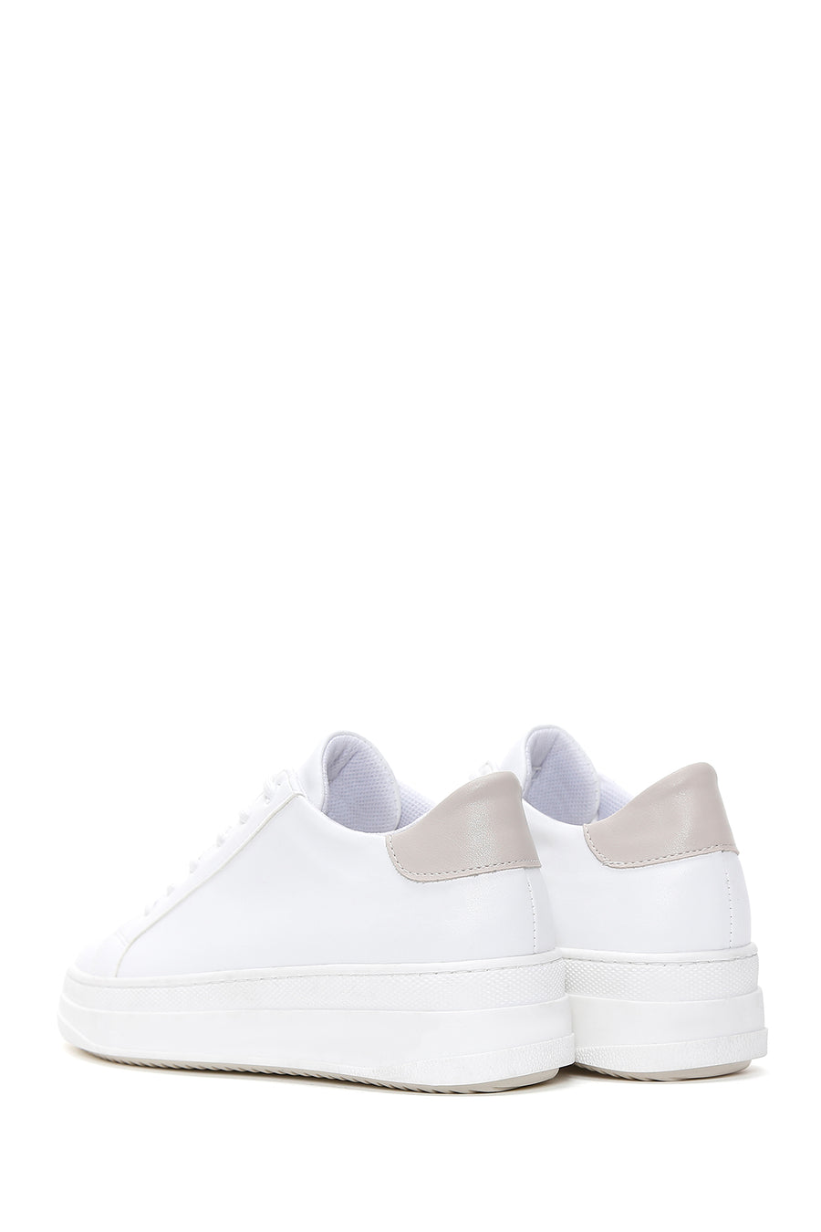 Kadın Beyaz Bağcıklı Sneaker