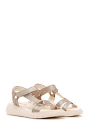 Women's Gold Ankle Strap Comfort Sandals | Derimod